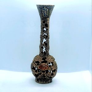 Vintage Israel Candle Holder JERUSALEM Brass